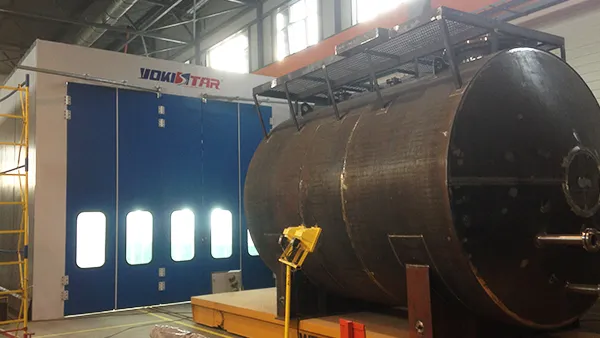 Окрасочная камера для автоцистерн